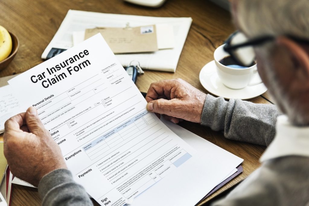 vehicle car insurance form
