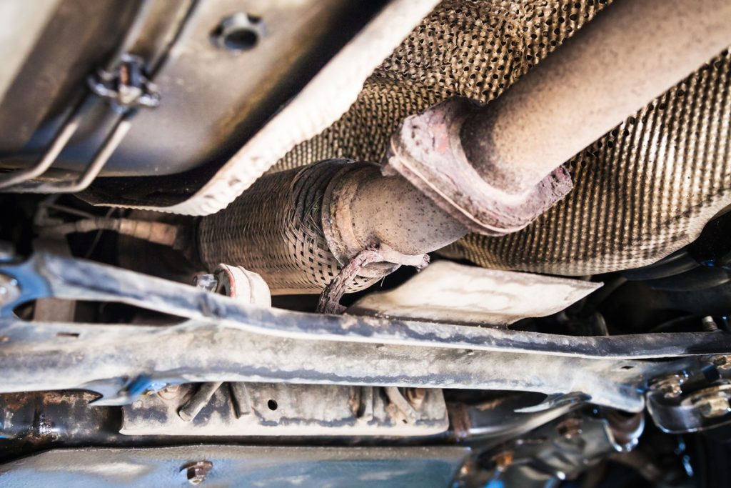 close up of car exhaust