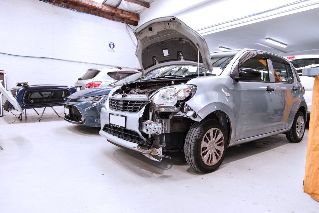car needs panel beating repairs due to crash